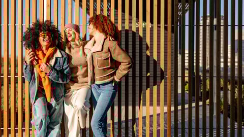 Group women fashion friends