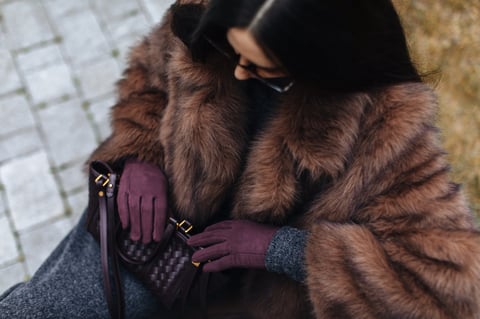 Woman autumn winter fashion outfit