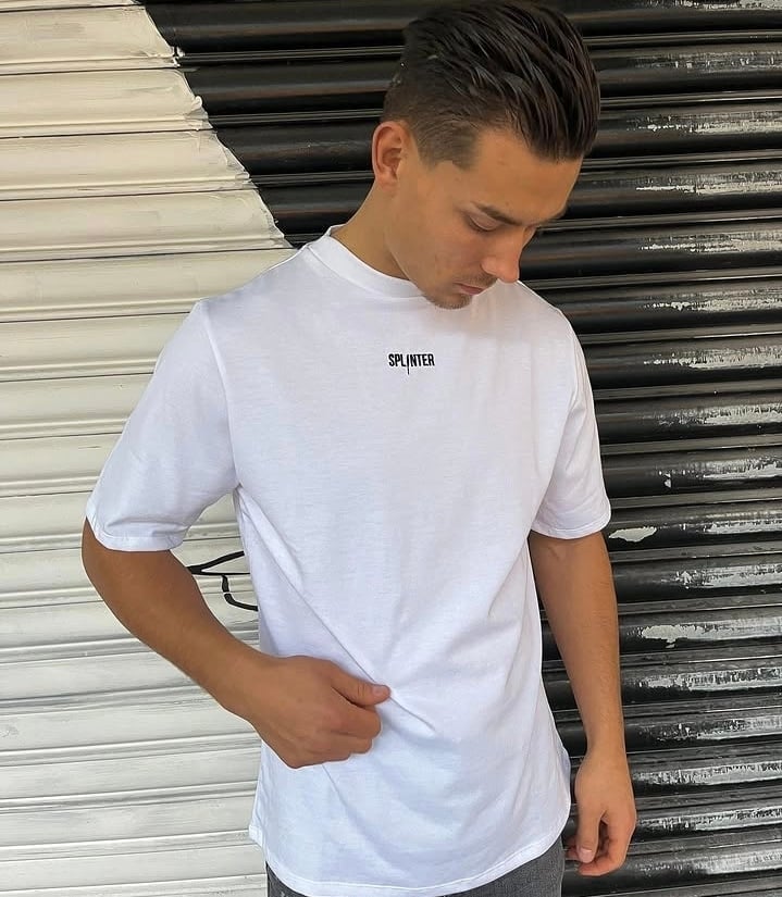 White graphic tee